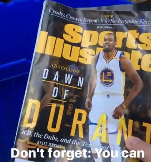 厲害了！俄城竟然呼吁球迷將KD奪冠雜志扔進垃圾桶