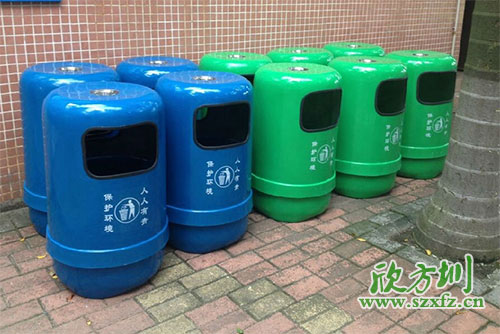 貴陽(yáng)市政玻璃鋼果皮箱，來自欣方圳